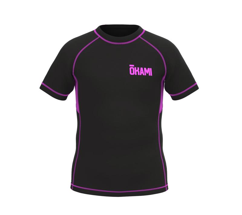 Okami Kids GRAPPLINO RASHGUARD - BLACK/PINK